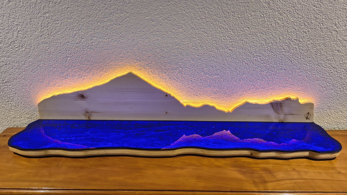 Thunersee Lichtblicke Tiefsee Standlampe Sicht Merligen