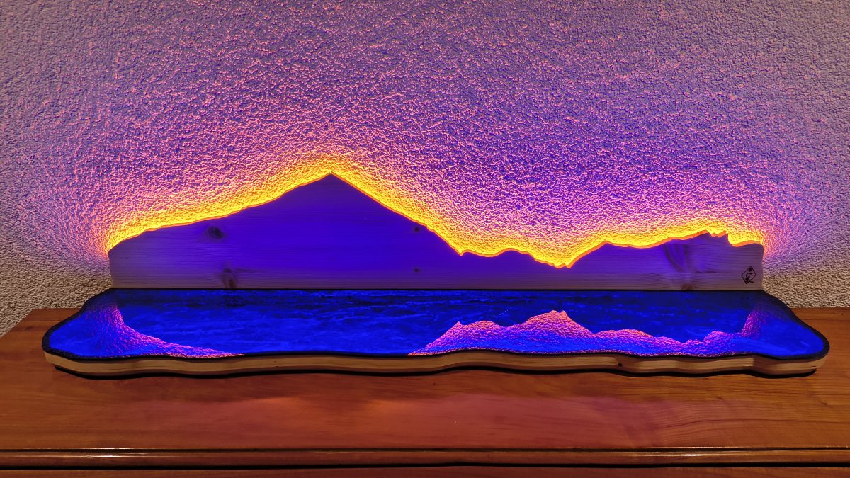 Thunersee Lichtblicke Tiefsee Standlampe Sicht Merligen
